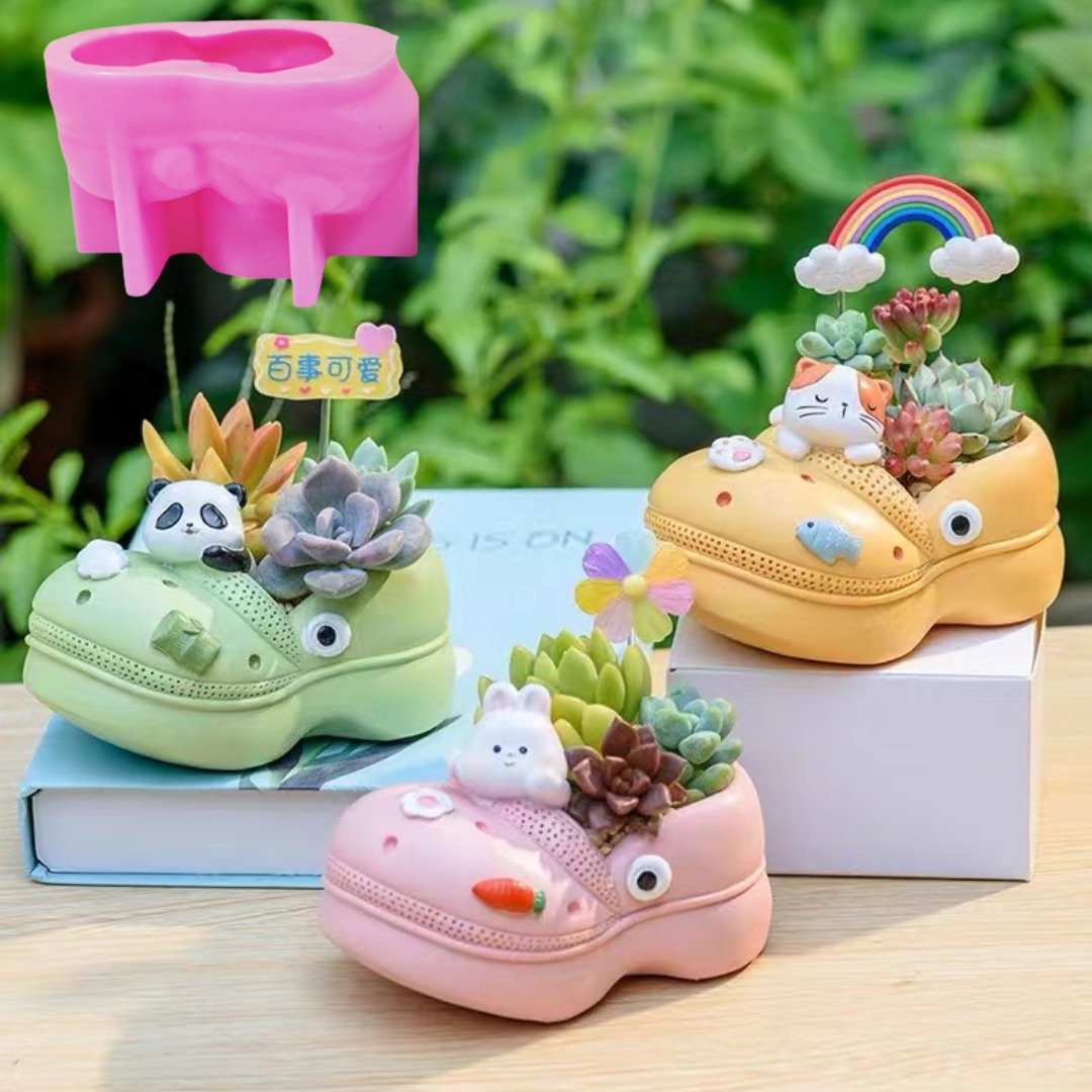 3D 동물 슬리퍼 다육 식물 화분 송진 실리콘 몰드 구 - Echeveria Succulent 리뷰 및 가격