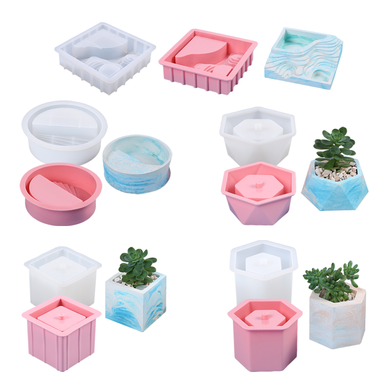 즙이 많은 화분 실리콘 금형 화분 꽃병 식물 꽃 냄비  - Echeveria Succulent 리뷰 및 가격