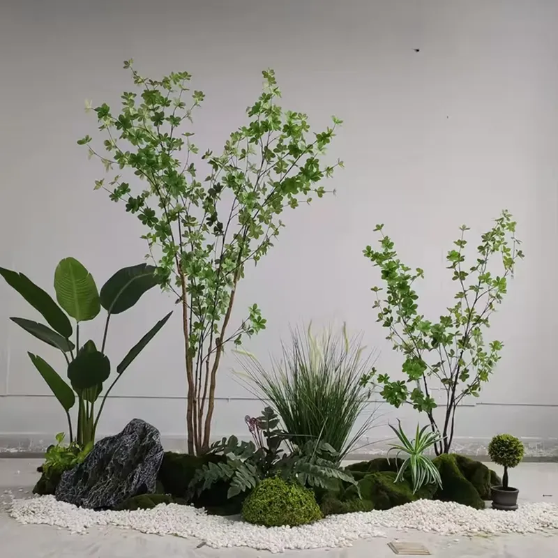 디스플레이 아트 공예 인조 라이라타 나무 홈 오피스 잔 - Ficus Lyrata Tree 리뷰 및 가격